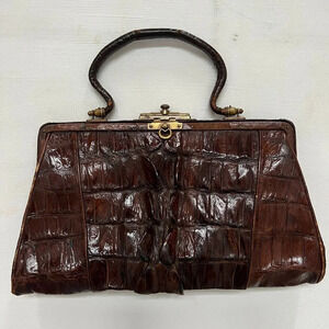 Vintage 1900s Alligator Handbag